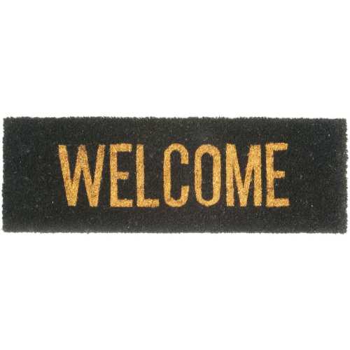 Present Time Welcome Doormat - Gold