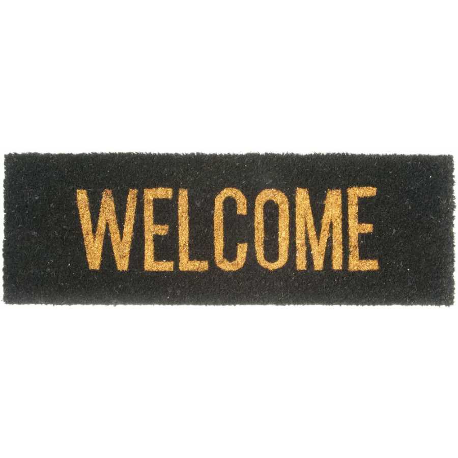 Present Time Welcome Doormat - Gold