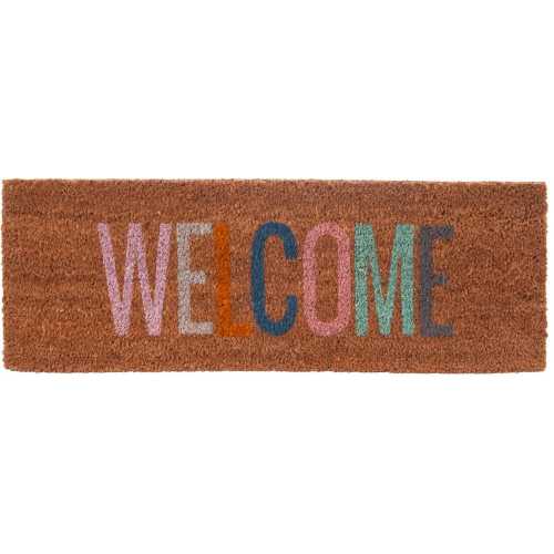 Present Time Welcome Doormat - Multicolour