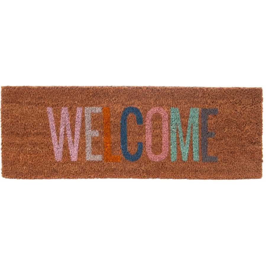 Present Time Welcome Doormat - Multicolour