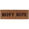 Present Time Happy Home Doormat - Black