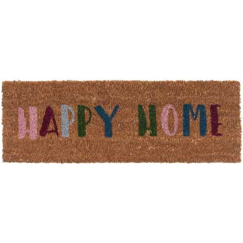 Present Time Happy Home Doormat - Multicolour
