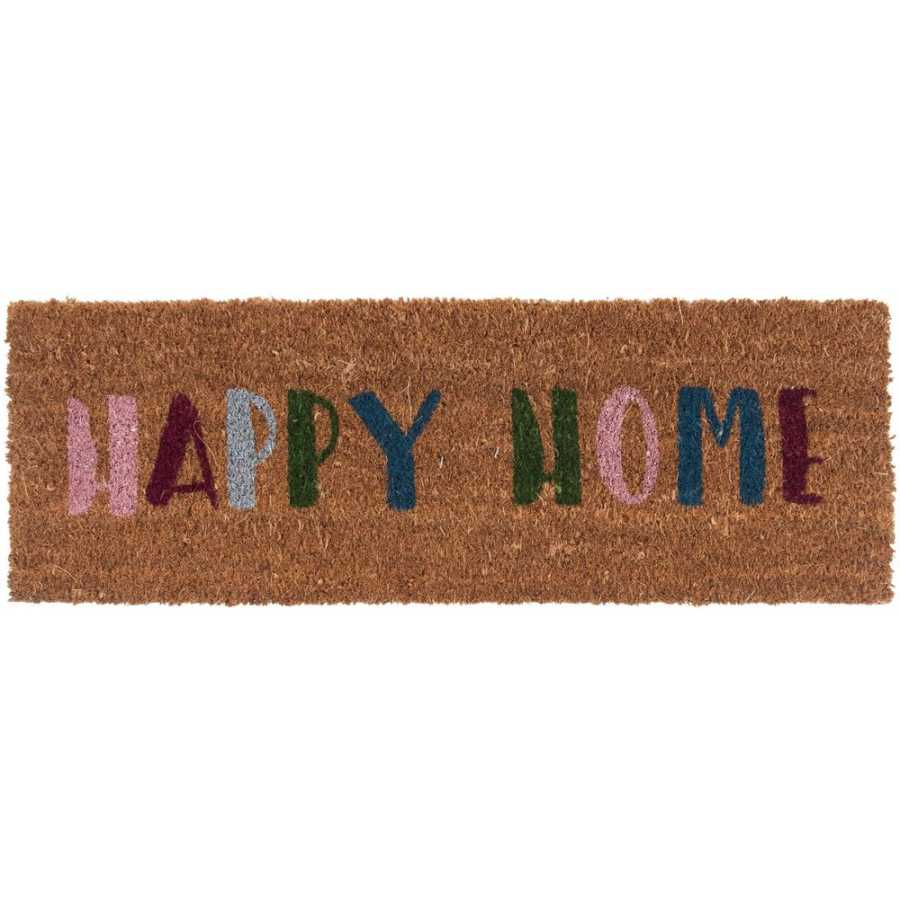 Present Time Happy Home Doormat - Multicolour