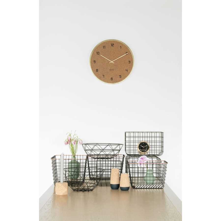 Present Time Diamond Cut Basket - Black