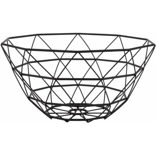 Present Time Diamond Cut Basket - Black