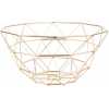 Present Time Diamond Cut Basket - Gold Plated