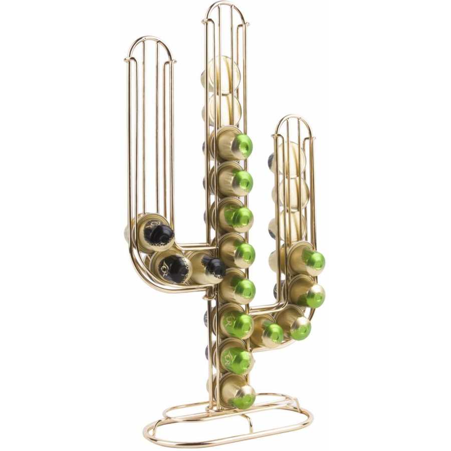 Present Time Cactus Pod Holder - Gold Plated