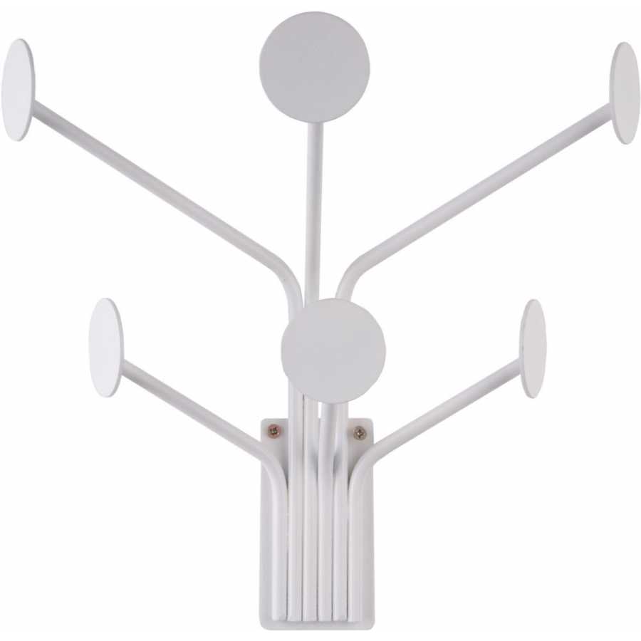 Present Time Wall Dots Coat Hook - White