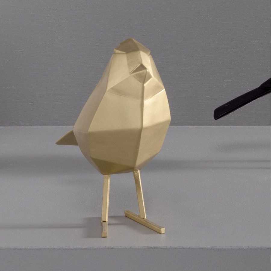 Present Time Bird Ornament - Gold - Large