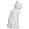 Present Time Origami Sitting Cat Ornament - White