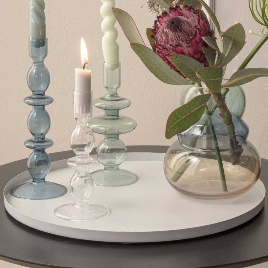 Present Time Round Tray - White