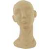 Present Time Face Left Ornament - Sand Brown