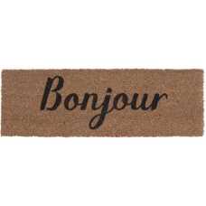Present Time Bonjour Doormat - Brown