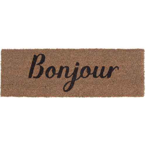 Present Time Bonjour Doormat - Brown