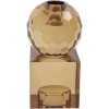 Present Time Crystal Art Square Candle Holder - Sand Brown