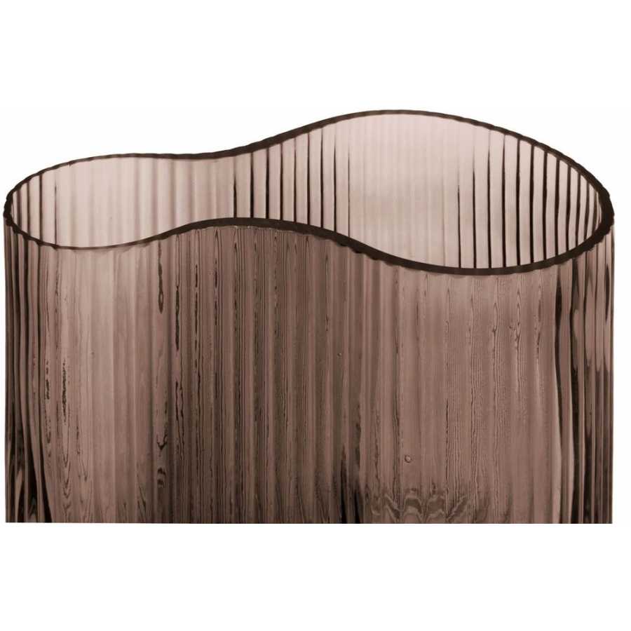 Present Time Allure Wave Vase - Chocolate Brown - Small