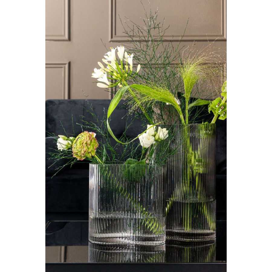 Present Time Allure Wave Vase - Dark Grey