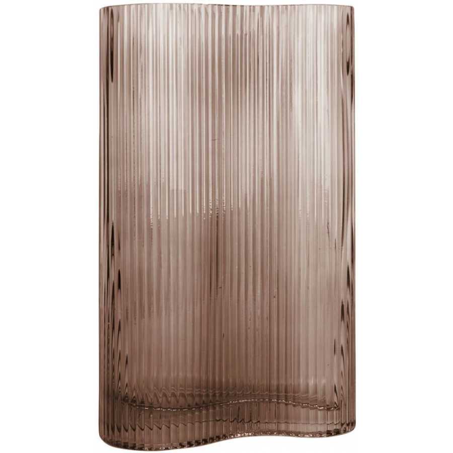 Present Time Allure Wave Vase - Chocolate Brown - Large