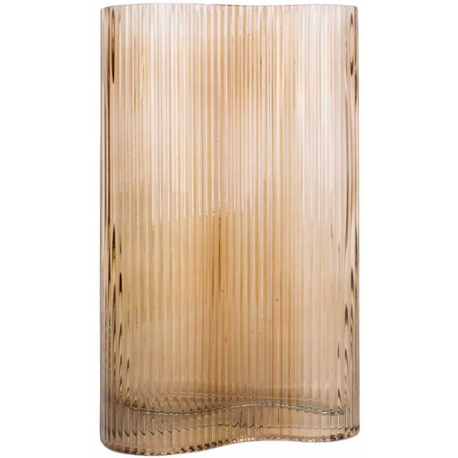 Present Time Allure Wave Vase - Sand Brown - Large