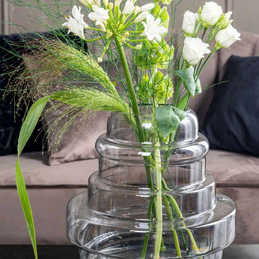 Present Time Distinct Vase - Dark Grey - Large