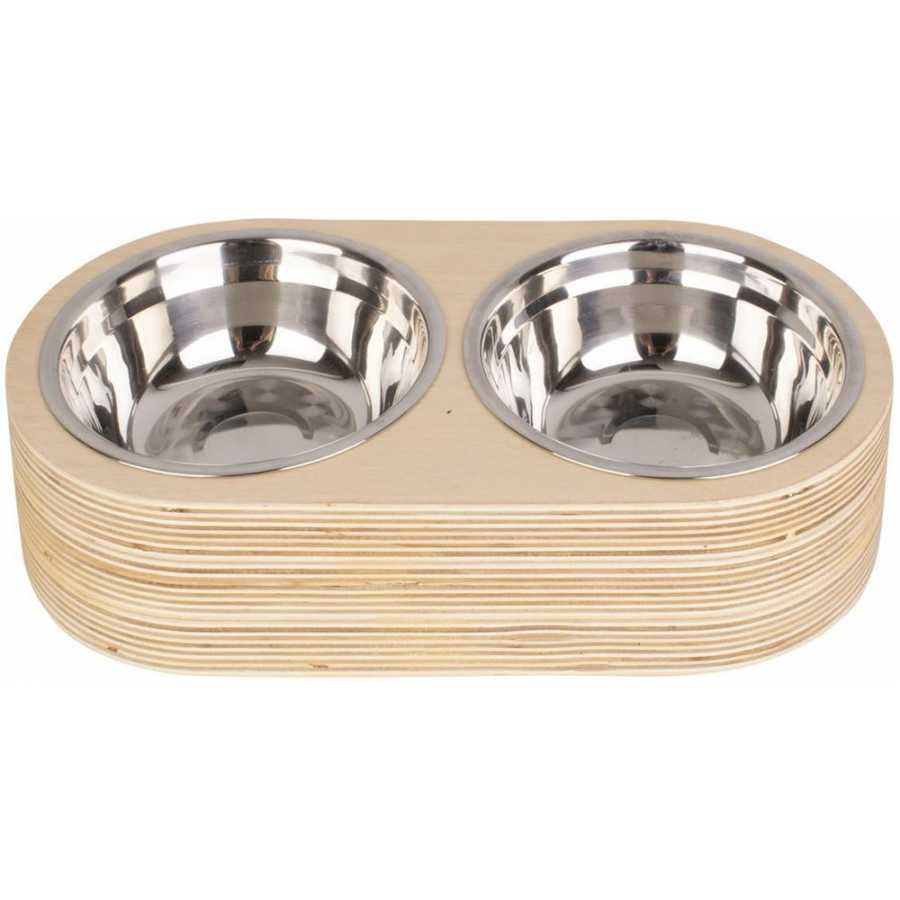 Present Time Dinner Time Pet Bowl - Natural - Small
