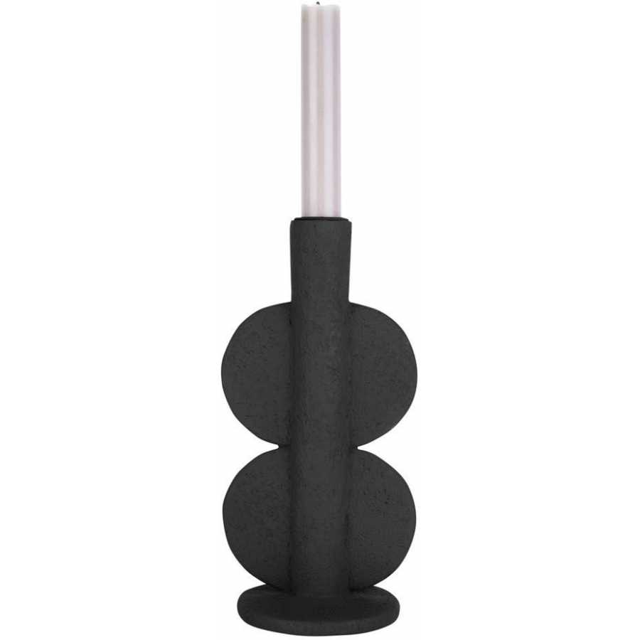 Present Time Double Bubble Candle Holder - Black