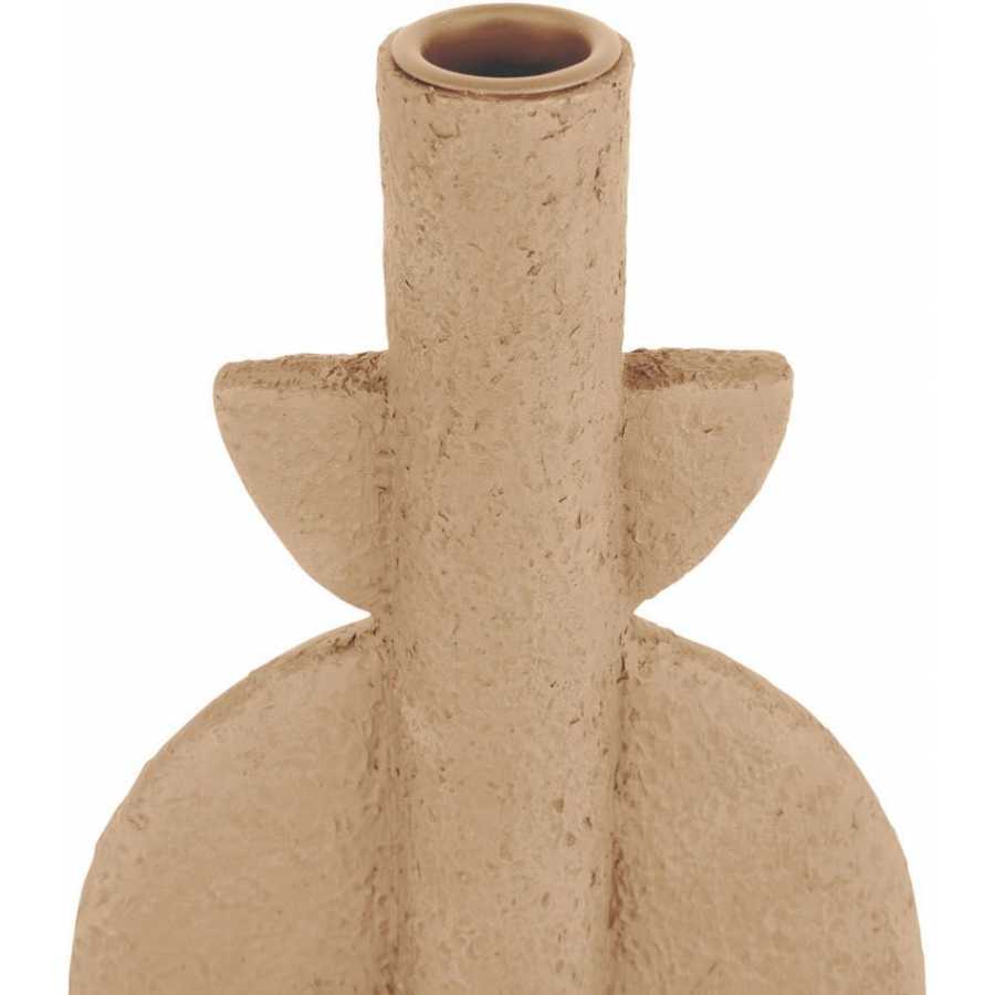 Present Time Bubble Candle Holder - Sand Brown