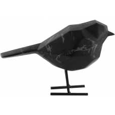 Present Time Bird Ornament - Black Marble