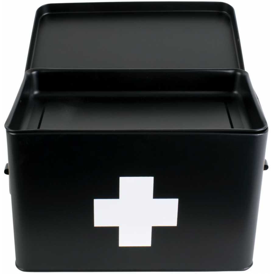 Present Time Cross Storage Box - Black - Large
