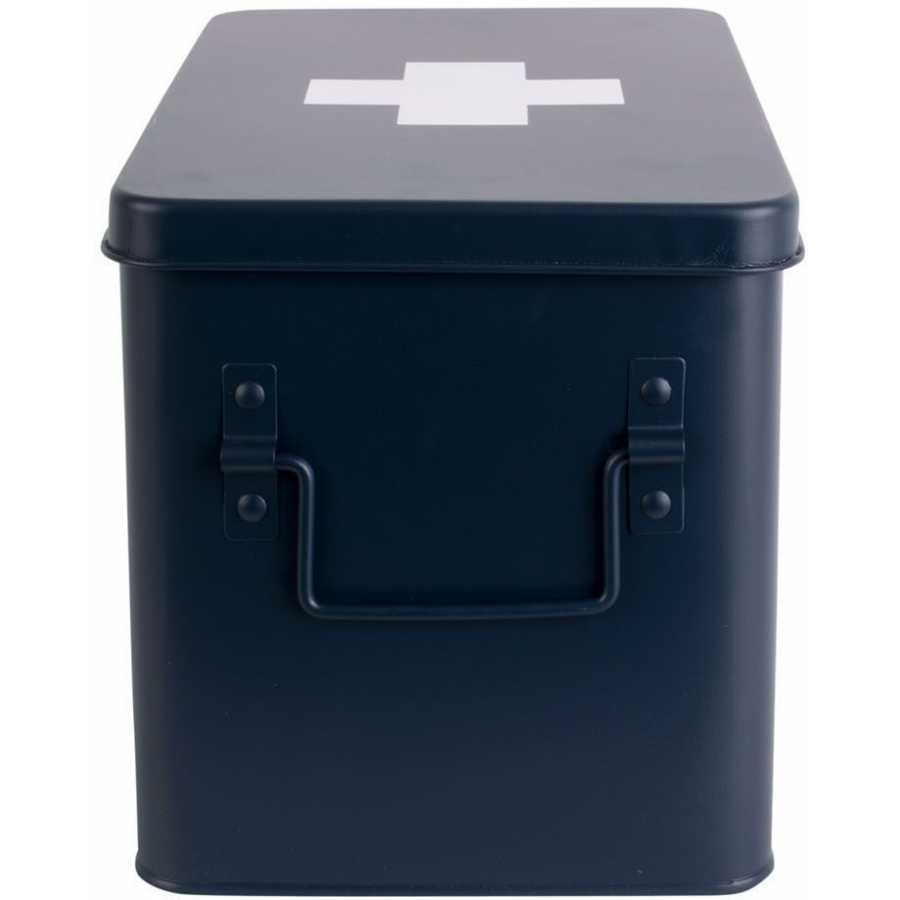 Present Time Cross Storage Box - Dark Blue - Large