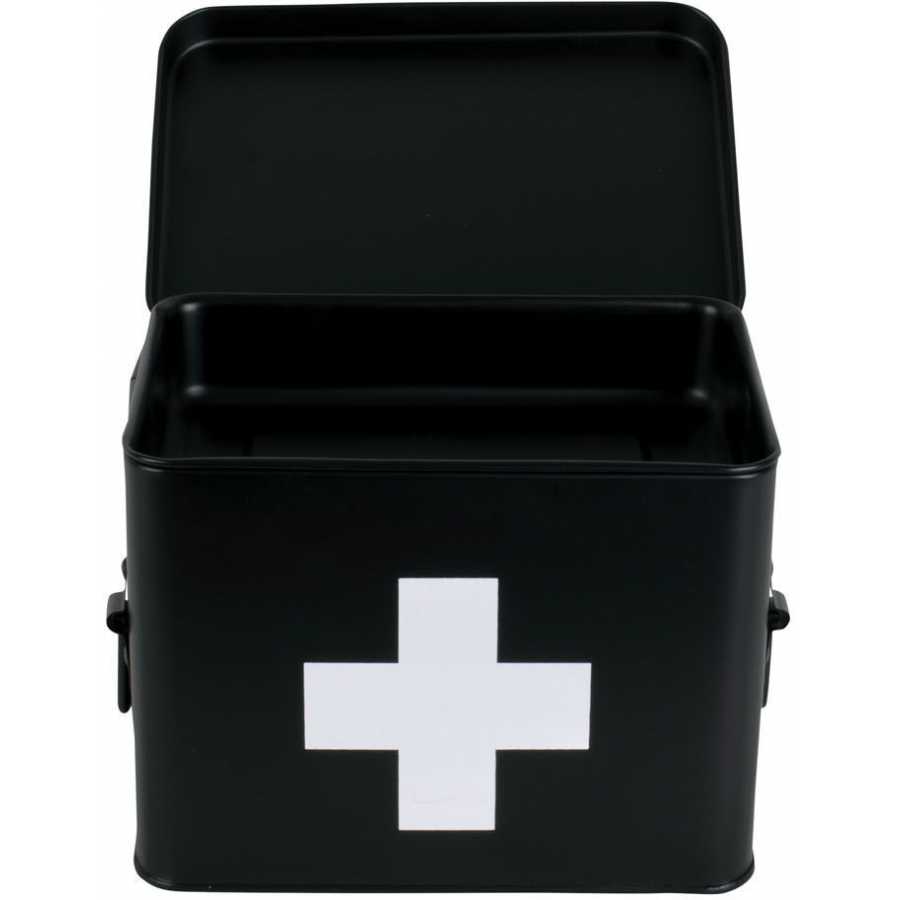 Present Time Cross Storage Box - Black - Small
