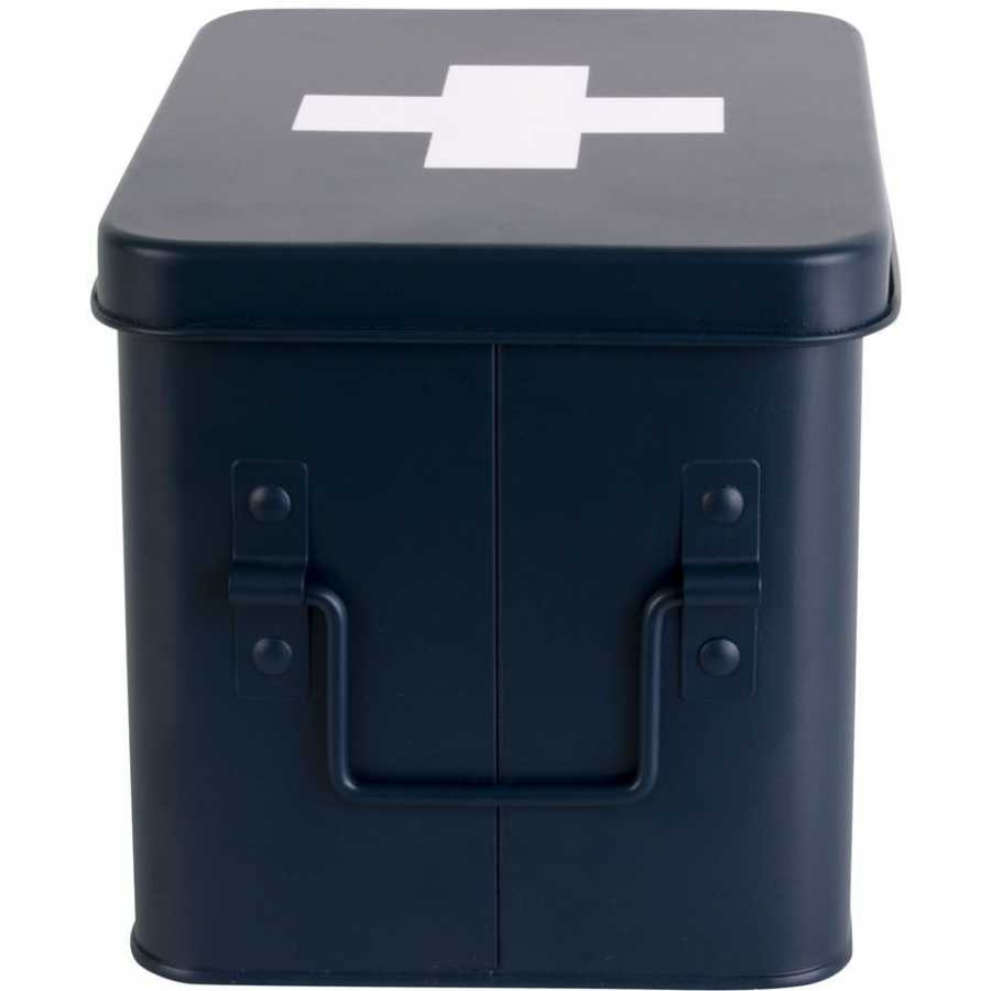 Present Time Cross Storage Box - Dark Blue - Small