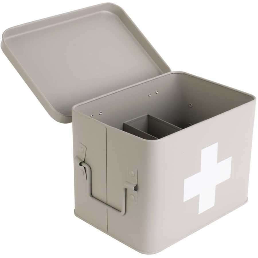 Present Time Cross Storage Box - Warm Grey - Small