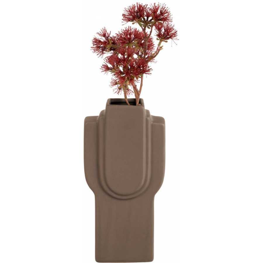 Present Time Layer Art Rectangles Vase - Taupe