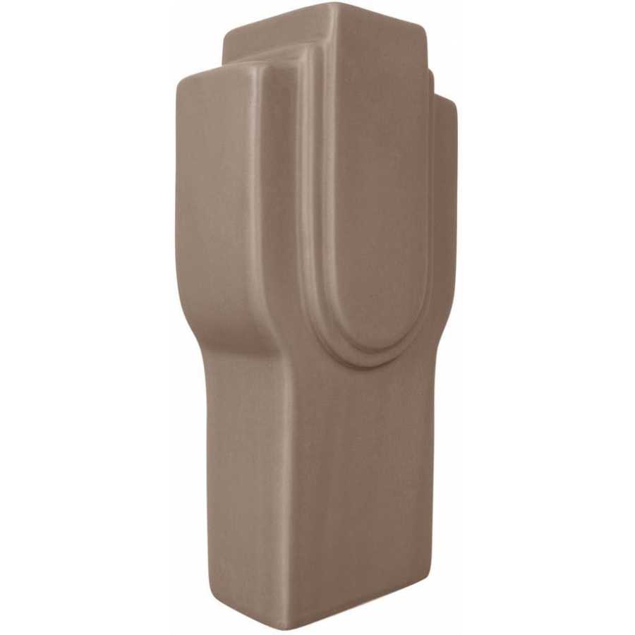 Present Time Layer Art Rectangles Vase - Taupe