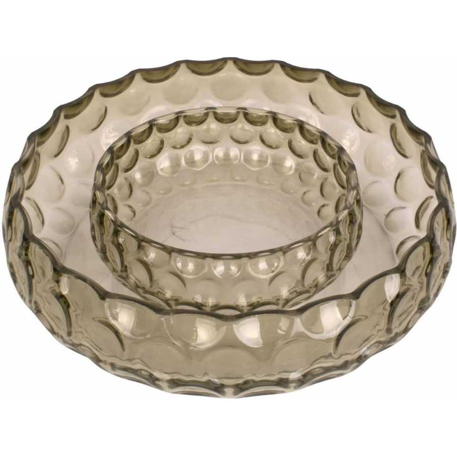 Present Time Speckles Bowl - Moss Green