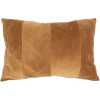 Present Time Ribbed Panel Cushion - Chocolate Brown