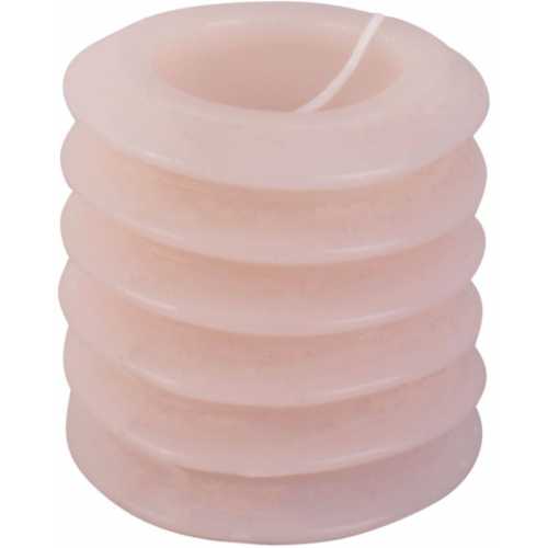 Present Time Layered Circles Candle - Soft Pink