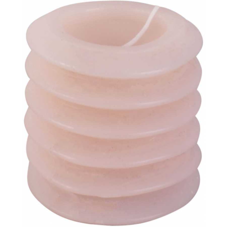 Present Time Layered Circles Candle - Soft Pink - Small