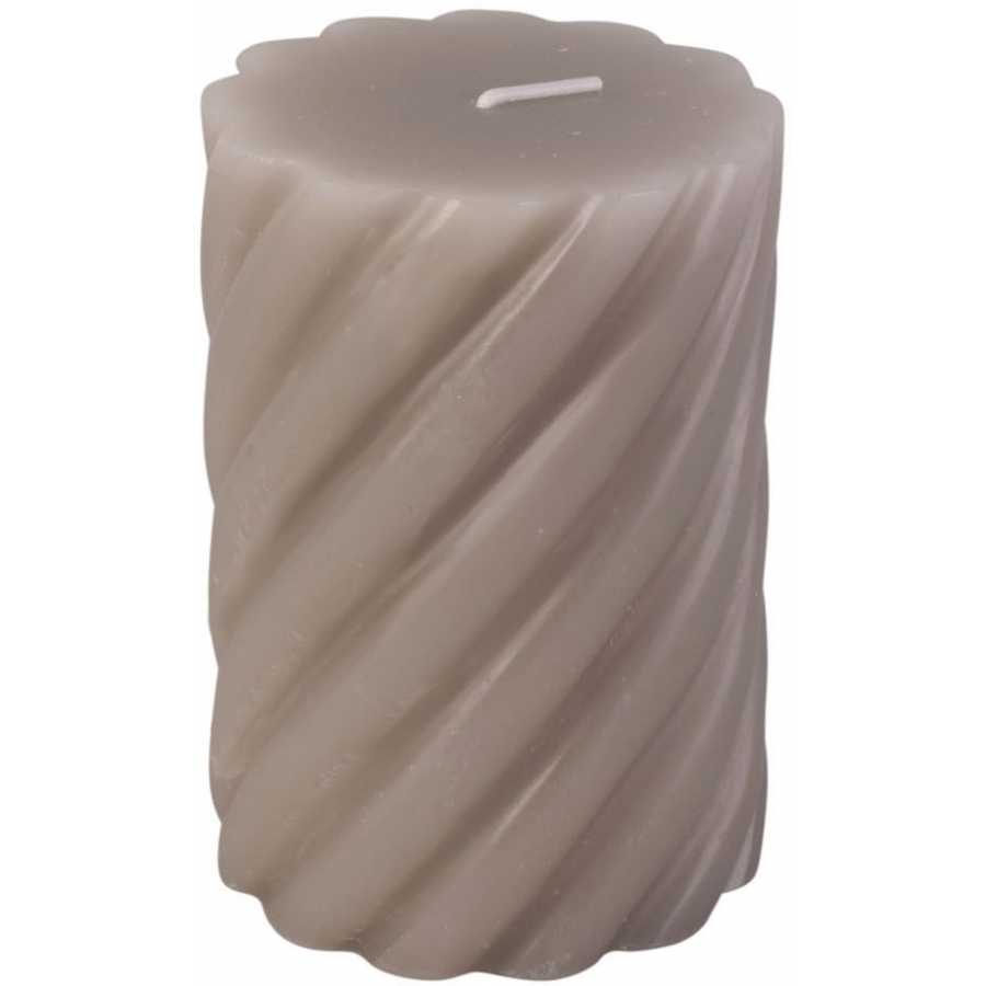 Present Time Swirl Candle - Warm Grey - Medium