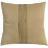Present Time Leather Look Square Cushion - Moss Green