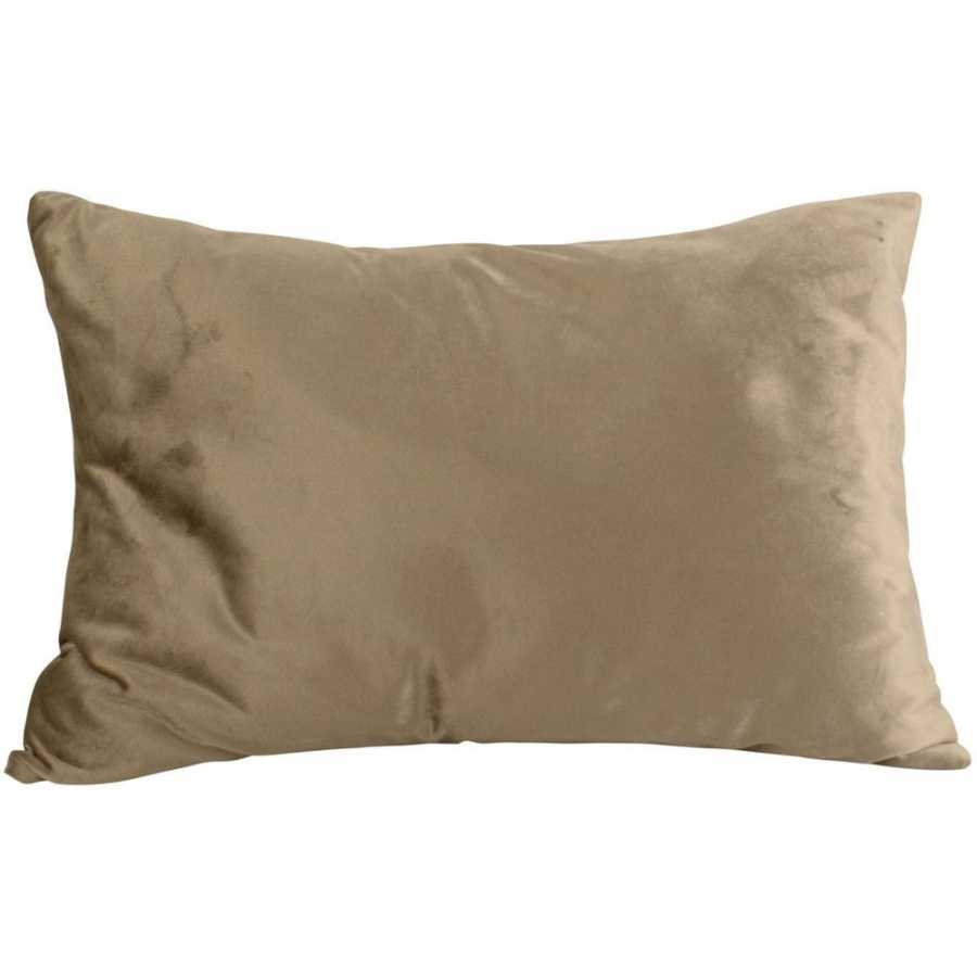 Present Time Leather Look Rectangular Cushion - Moss Green