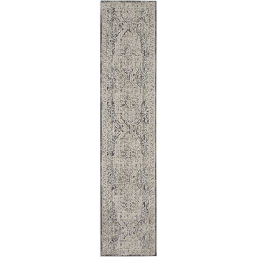 Nourison Lynx LNX01 Runner Rug - Ivory & Charcoal