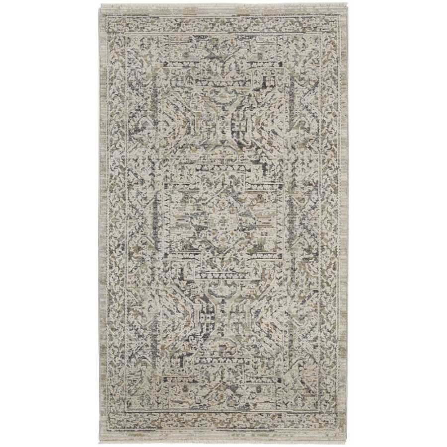 Nourison Lynx LNX01 Rug - Ivory Grey & Blue