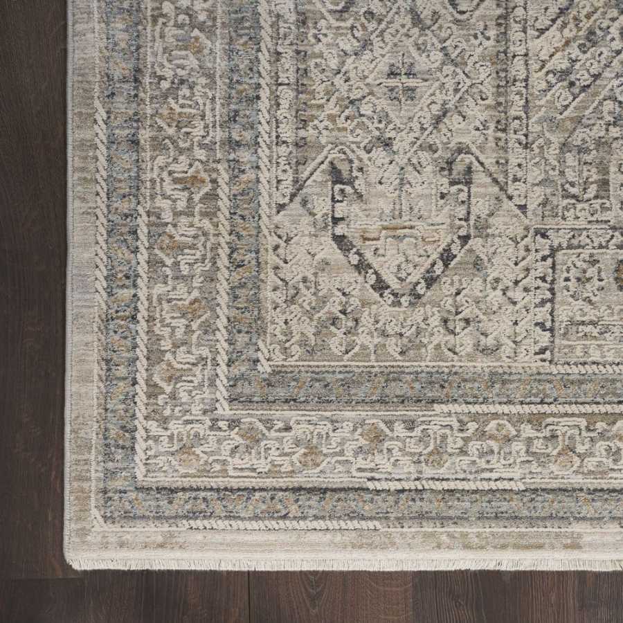 Nourison Lynx LNX01 Rug - Ivory Grey & Blue