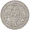 Nourison Lynx LNX01 Round Rug - Ivory Grey & Blue