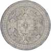 Nourison Lynx LNX01 Round Rug - Ivory & Charcoal