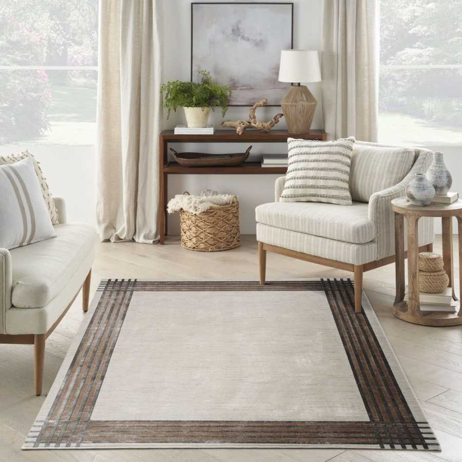 Nourison Desire DSR01 Rug - Ivory & Silver