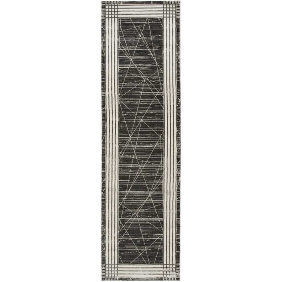 Nourison Desire DSR01 Runner Rug - Charcoal & Silver