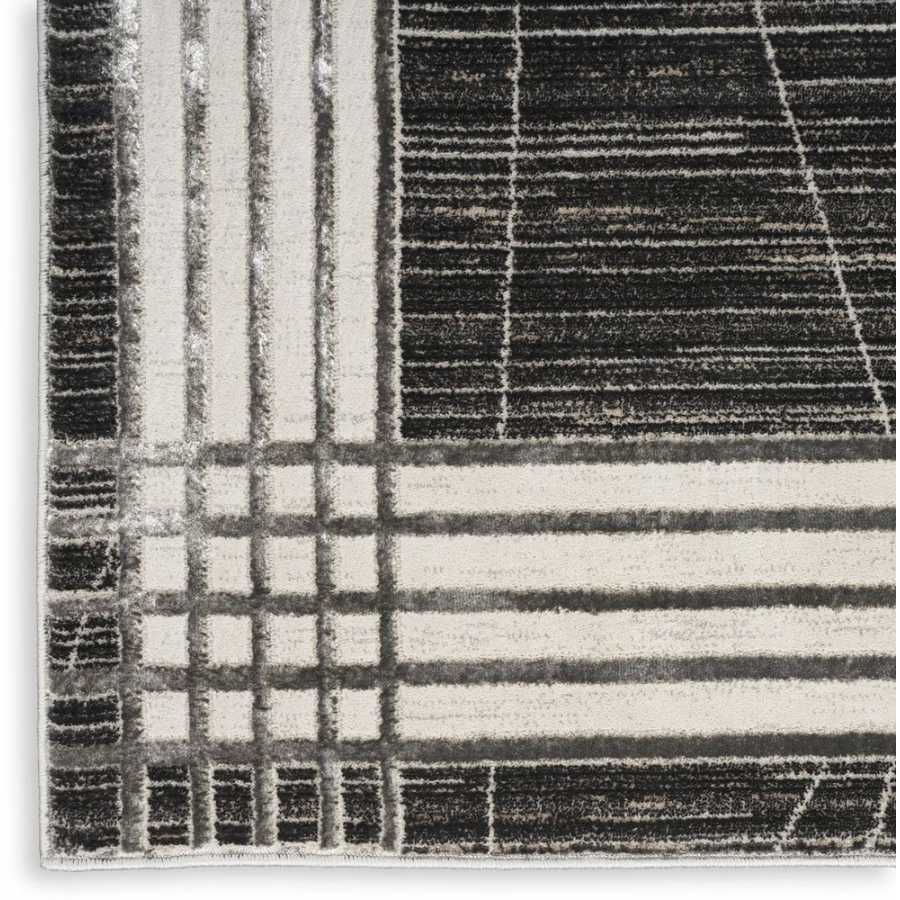 Nourison Desire DSR01 Runner Rug - Charcoal & Silver